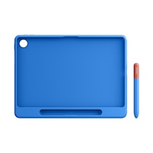 Lenovo Tab + Tab K10 Gen 2 Zaeh, Zaej, Zaek, Zael - Tb311fu, Tb311xu Uyumlu Play Suite Kalem + Tablet Kılıfı Mavi Zg38c07051 Arka Kapak