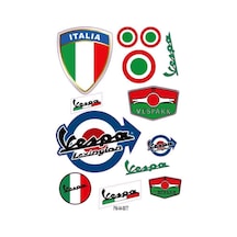Vespa Tasarım A4 Çoklu Sticker Seti Diğer