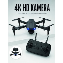 E99 Pro 4k Hd Kameralı Katlanabilir Drone App Kontrollü Uzaktan Kumandalı Mini Drone