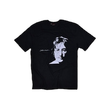 Stoned&Fame John Lennon Baskılı T-shirt SIYAH Stoned&Fame John Lennon Baskılı T-shirt SIYAH