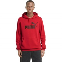 Puma Ess Big Logo Hoodie Erkek Sweatshirt High Risk Red - 5866881