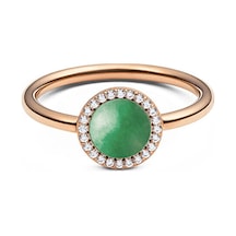 Audrey Ring Jade Rose Gold
