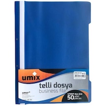 50 Li 1 Paket Telli Ofis Büro Dosyası Çok Renkli