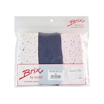 Brix Desenli Kadın 3'lü Slip Xl - 8 Adet Tarı