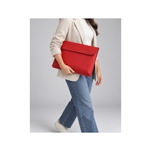 Plush Studıo Flaming Hot Kırmızı Deri Bilgisayar Ve Evrak Çantası 15.6 Inch 40x30 Cm Kırmızı Kırmızı