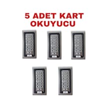 Sr-200 Mf Mifare Kartlı Ve Şifreli Geçiş Sistemi Metal Kasa Rfıd Kart Okuyucu 13.56 Mhz 5 Adet