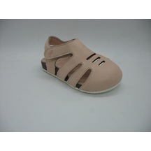 Piarmoni 01225 Deri Ortopedik Pudra Önü Kapalı Sandalet 21-25 Pudra