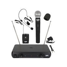 Lastvoice Lm-102ey Çiftli El Yaka Headset Vhf Telsiz Kablosuz Mikrofon