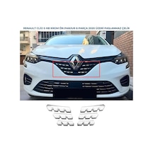 Ebal Otomotiv Renault Clio 5 Hb - Ön Panjur Krom IZGARA 6 PRÇ