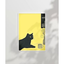 Çerçevesiz Poster Kitaplıkta Sakinlik