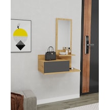 Arnetti Rozella Aynalı Duvara Monte Dresuar Antrasit Safirmeşe Antrasit - Safirmeşe