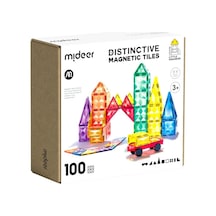 Karın Bölgesier Renkli Magnetic Tiles - 100 Parça
