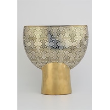 Vitale Seramik Modern Vazo 29.3 12 31.5 Cm Ak.kd0064 Renkli