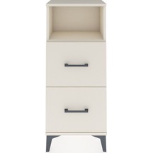 Arges Komodin Tek Raflı 2 Çekmeceli 44x30x106 Aytaşı-aytaşı Aytaşı