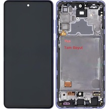 Tkgz Samsung Galaxy Uyumlu A72 - Sm-a725 Lcd Ekran Dokunmatik - A - Kalite Çıtalı Mor