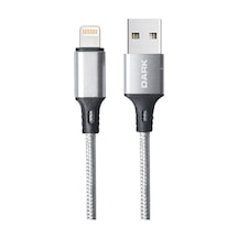 Dark Lightning Örgülü 'Quick Charge' Destekli Şarj Ve Data Kablos