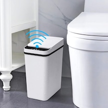 Banyo Akıllı Fotoselli Çöp Kovası, 2,2 Galon Otomatik Hareket Sensörü Kapaklı Çöp Kovası, Mutfak, Ofis, Oturm Diğer