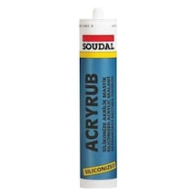 Acryrub Silikonize Mastik 310 Ml Antrasit Diğer