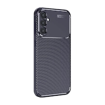 Newface Samsung Galaxy Uyumlu, S25 Kılıf Auto Focus Karbon Kapak - Lacivert