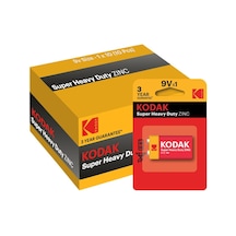Kodak 10 Adet Çinko Karbon Blisterli 9 Volt Pil