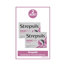 Strepsils Karamürver Aromalı Şekersiz 2 x 24 Pastil
