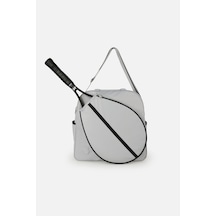 Paraşüt Kumaş Tenis Çantası,padel Çantası, Raket Cepli Tenis Çantası, Tennis Bag Gri