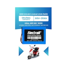 Kral Kr-11 Rey 5000 Uyumlu Batarya Standart Kapasite Lifepo4 60v 20ah Elektrikli Motorsiklet Bataryası