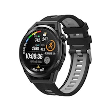 Galaxy Watch Uyumlu 42mm Krd-55  Kordon Siyah-gri