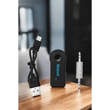 Hubrendy Kargo Kablosuz Bluetooth Aux Araç Kiti Siyah Hafıza Kartlı