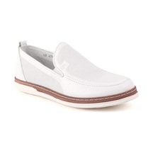 Libero L4741 Deri Erkek Loafer Ayakkabı Beyaz