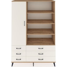 Hyperion Dolap 8 Raflı 6 Çekmeceli Tek Kapaklı 132x44x195 Çam-aytaşı/aytaşı Aytası/aytası Hyperion Dolap 8 Raflı 6 Çekmeceli Tek Kapaklı 132x44x195 Çam-aytaşı/aytaşı Aytası/aytası
