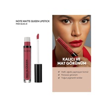 Cosmetics Matte Queen Lipstick 21 Pink Bliss Kalıcı Likit Ruj, Kırmızı Çok Renkli