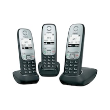 Gigaset A415 Trio Dect Telefon Siyah-Gümüş