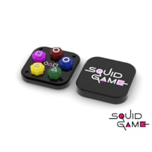Squid Game Gonggi 5 Taş Oyun Seti, Özel Kare Kutulu, Ağır Taşlı V