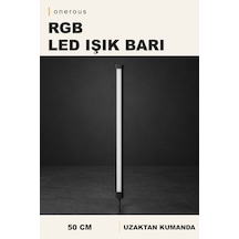 Onerous 50 Cm Rgb Led Led Işık, Uzaktan Kumandalı Çok Renkli