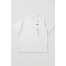Tommy Life Beyaz Baskılı Battal Büyük Beden Kısa Kollu Erkek T-shirt - 88465