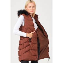 Dewberry Bayan Yelek Z6761 Kahve