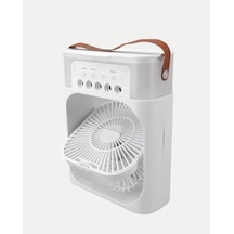 3 Ü 1 Arada Mini Klima Fan Usb Şarjlı 7 Renk Gece Lambalı Ve Nemlendirici