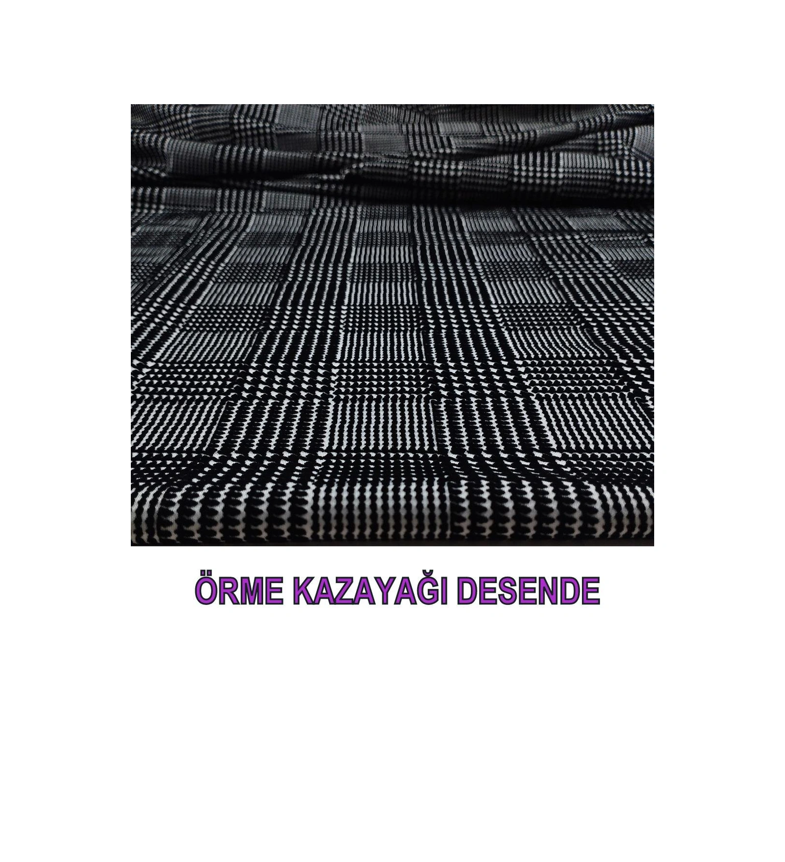 Örme Siyah Beyaz Renklerde En 140 Cm X Boy 260 Cm -3223