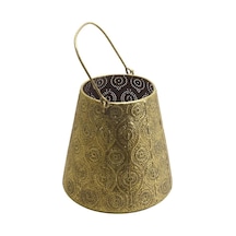 T.concept Dekoratif Parlak Simli Eskitme Metal Mumluk Gold T.concept Dekoratif Parlak Simli Eskitme Metal Mumluk Gold