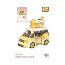 Loz Mini Block Serisi/sarı Araba -lz4209 260 Parça Oyuncak Yapım Setiffloz-4209