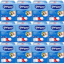 Canped Hasta Bezi Yetişkin Bel Bantlı Tekstil Yüzey Large 168adet L