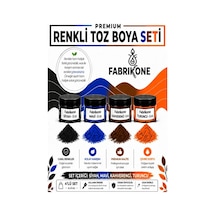 4'lü Set Premium Parafin Soya Wax Toz Mum Boyası Hobi Seti - 5 Cc Siyah, Mavi, Kahverengi, Turuncu Bkfab4smkht5g Çok Renkli