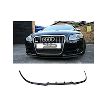Audi A4 S4 RS4 B7 Cupra R Uyumlu Ön Lip Mat Siyah Ön Tampon Lip (Sts Oto Aksesuar) (01)
