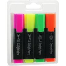 Yuma Ym-792-4 792-t-y-s-p 4pcs Fosforlu Kalem Turuncu - Yeşil - Sarı - Pembe