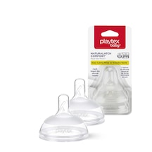 Playtex Naturalatch Yenidoğan Biberon Emziği, 6+ Ay, 2 Adet