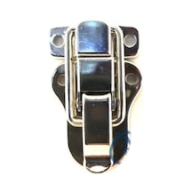 Sandık, Kutu Klipsi, Ön Kilidi - 48x30mm, Nikel, 1 Adet 0.05 M
