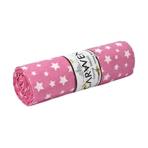 Çift Kişilik Ranforce Pamuklu Kumaş Lastikli Çarşaf Takımı Fuşya Yıldız 160x200 Cm