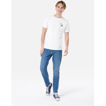 Colins 041 Danny Dar Kesim Düşük Bel Düz Paça Mavi Jean Erkek Pantolon Cl1068872 DENİM