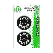 Kuba Koruma Takozu 4x4 İkili Damla Sticker Çok Renkli